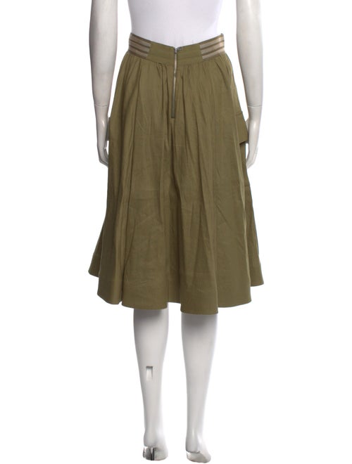 Alice + Olivia Grosgrain Trim Knee-Length Skirt