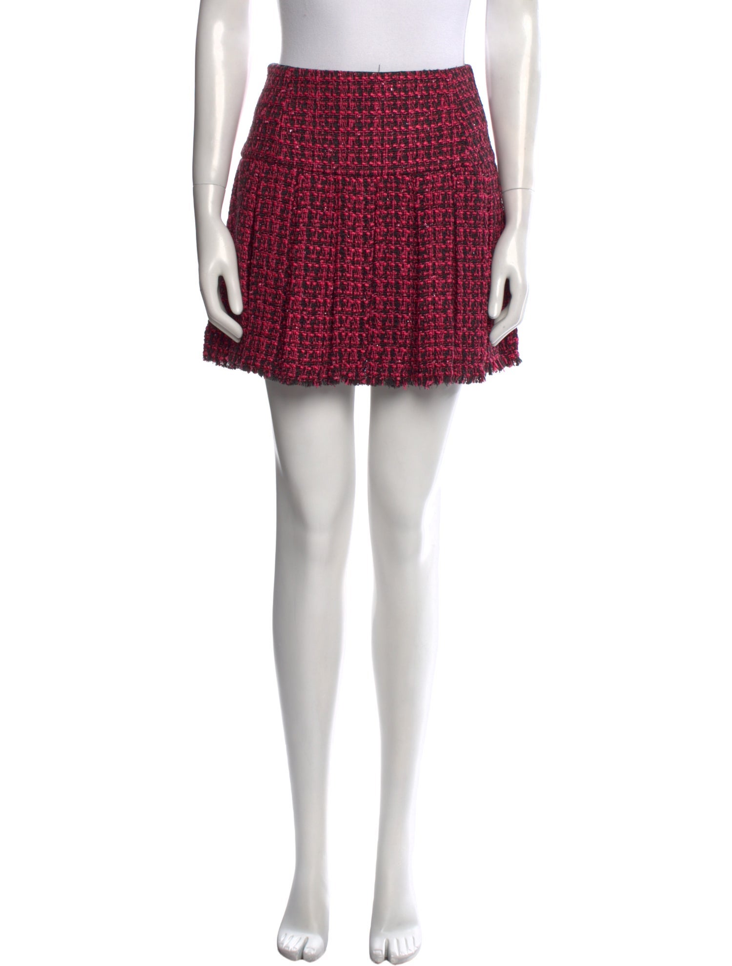 Alice + Olivia Tweed Pattern Mini Skirt