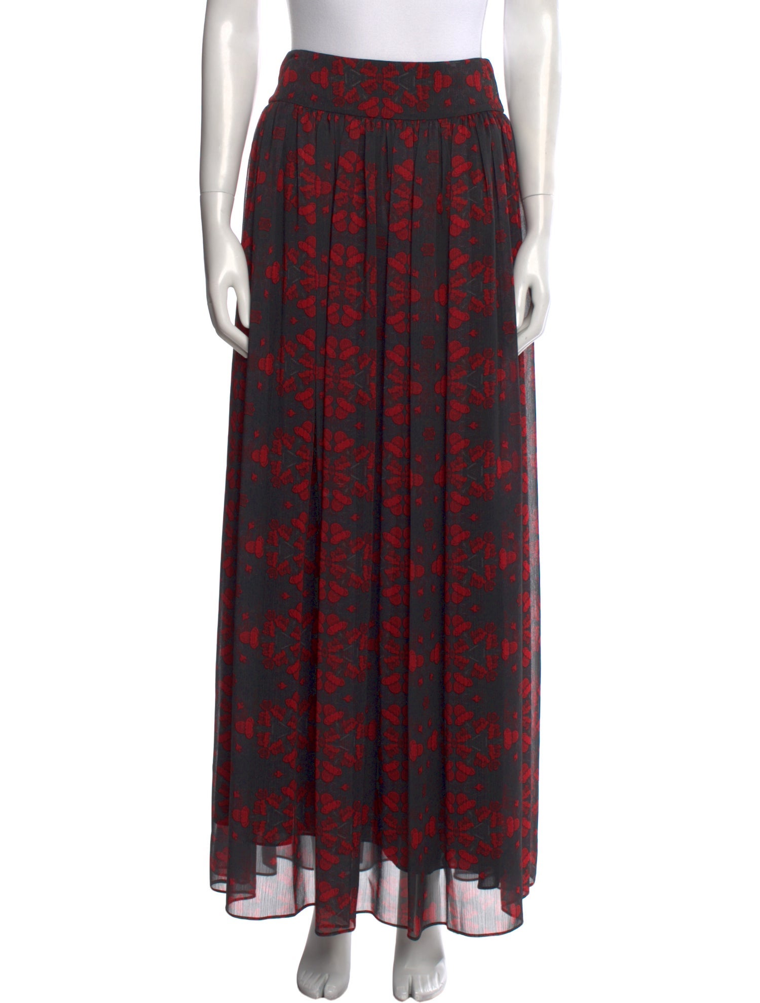Alice + Olivia Printed Long Skirt
