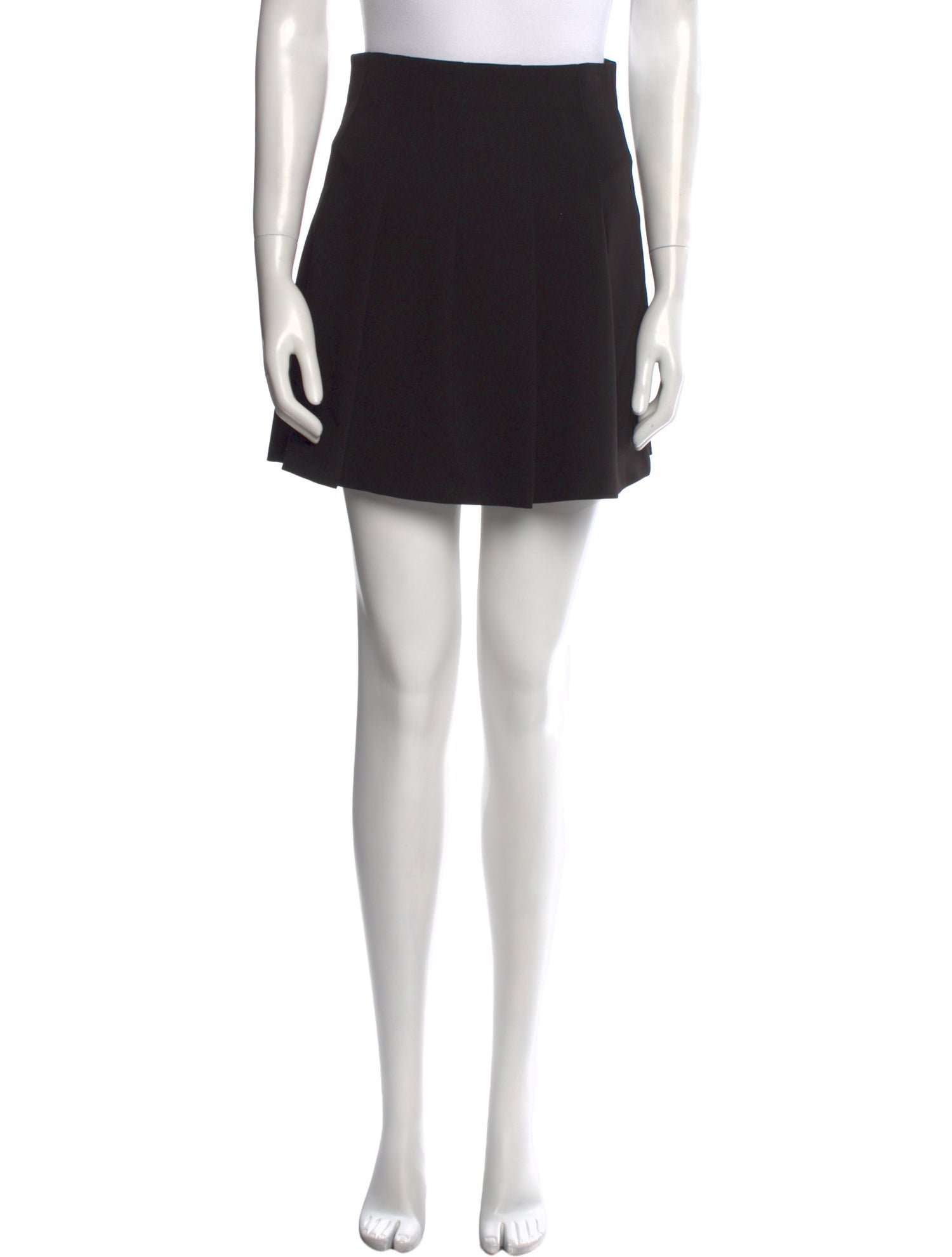 Alice + Olivia Pleated Accents Mini Skirt
