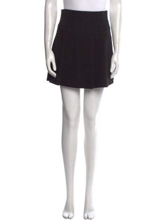 Alice + Olivia Pleated Accents Mini Skirt