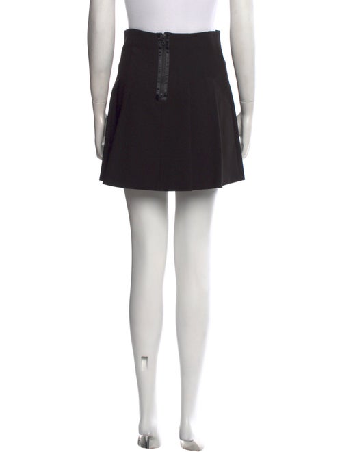 Alice + Olivia Pleated Accents Mini Skirt