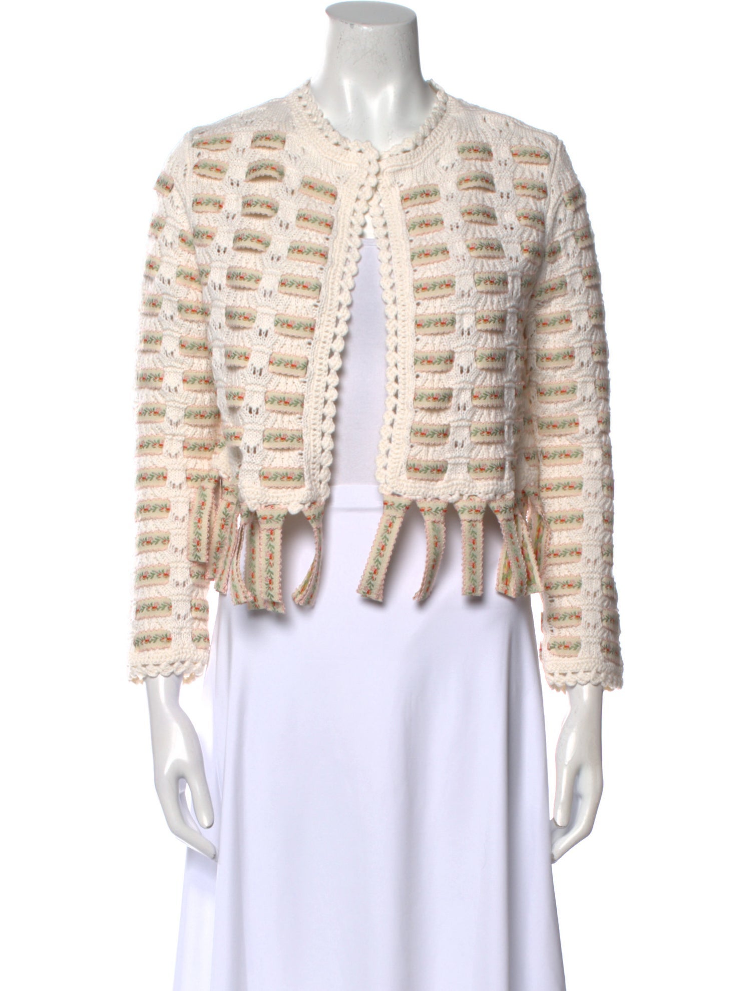 Alice + Olivia Striped Crew Neck Sweater