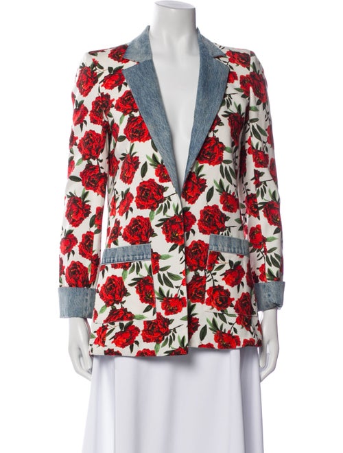 Alice + Olivia Floral Print Blazer