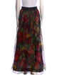 Alice + Olivia Silk Long Skirt