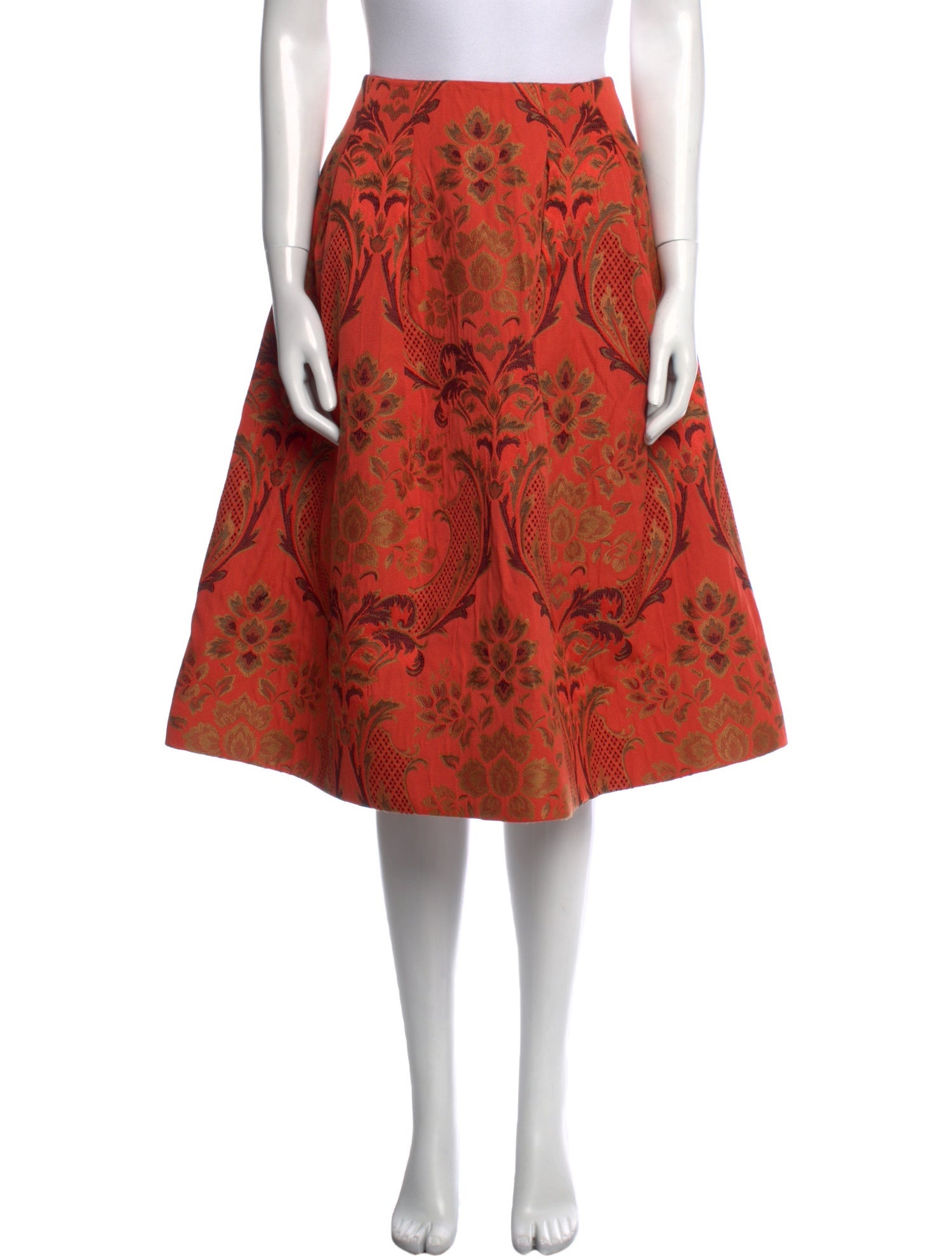 Alice + Olivia Floral Print Knee-Length Skirt