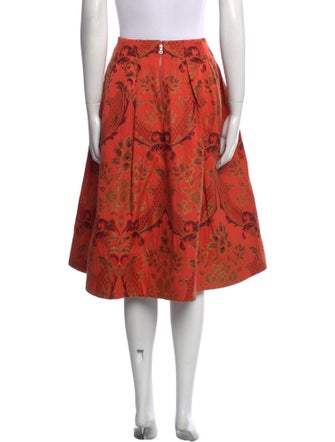 Alice + Olivia Floral Print Knee-Length Skirt