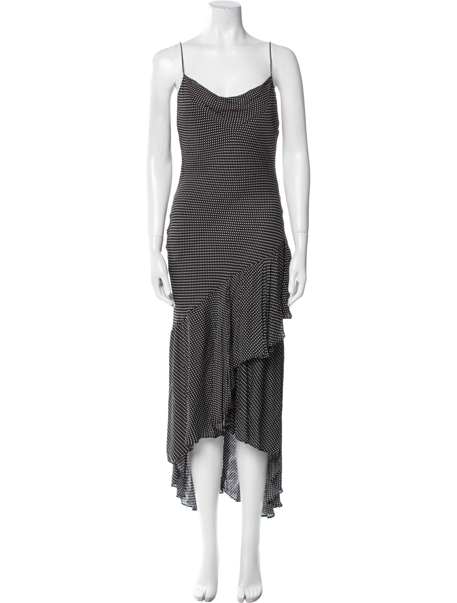 Alice + Olivia Polka Dot Print Midi Length Dress w/ Tags