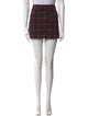 Alice + Olivia Plaid Print Mini Skirt