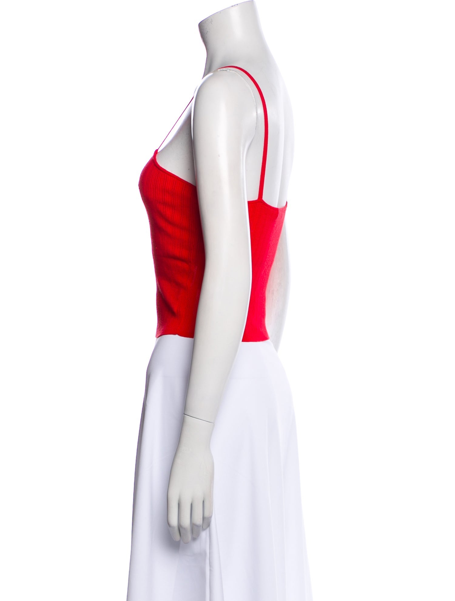 Alice + Olivia V-Neck Sleeveless Crop Top