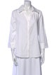 Alice + Olivia Three-Quarter Sleeve Button-Up Top