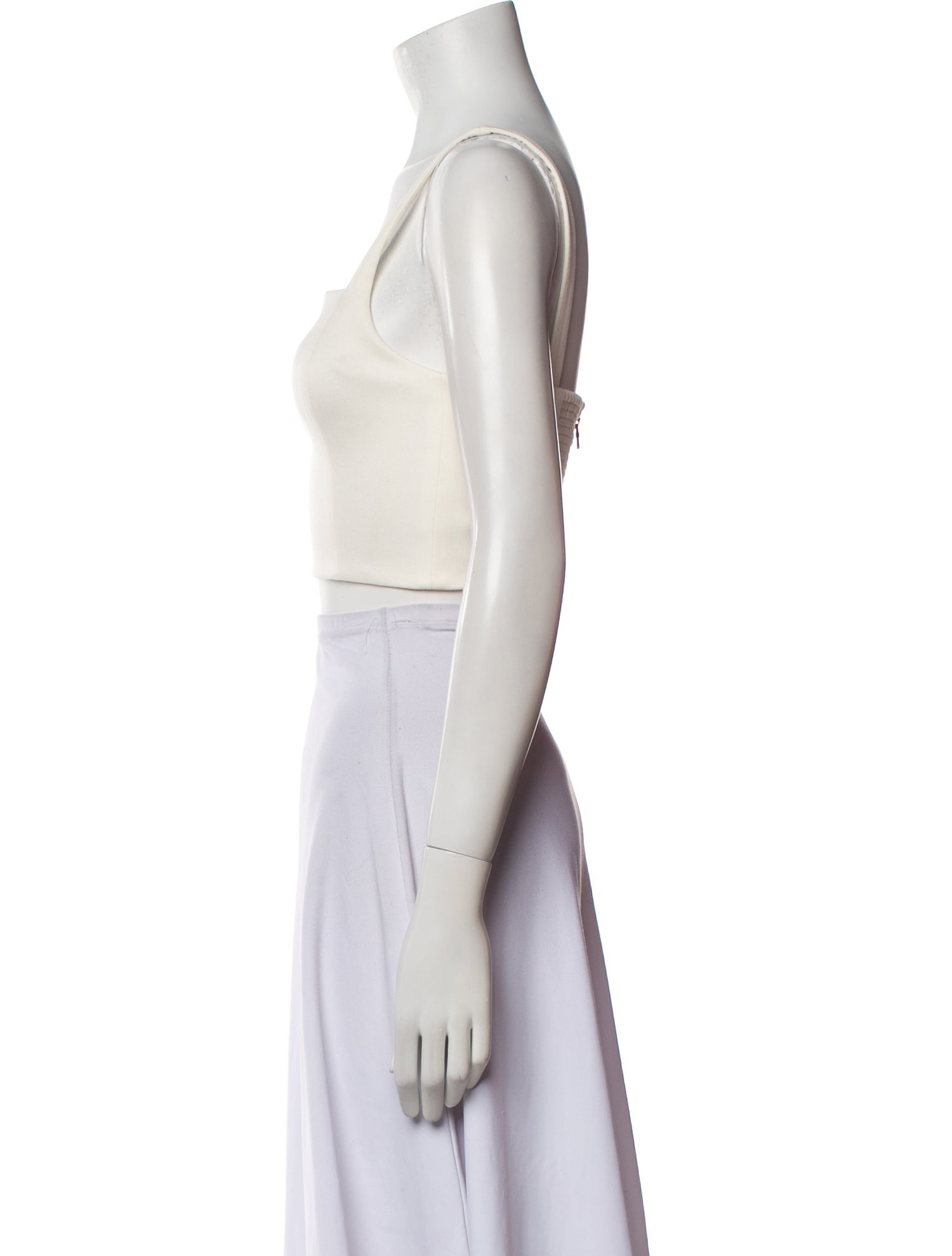 Alice + Olivia Square Neckline Sleeveless Crop Top