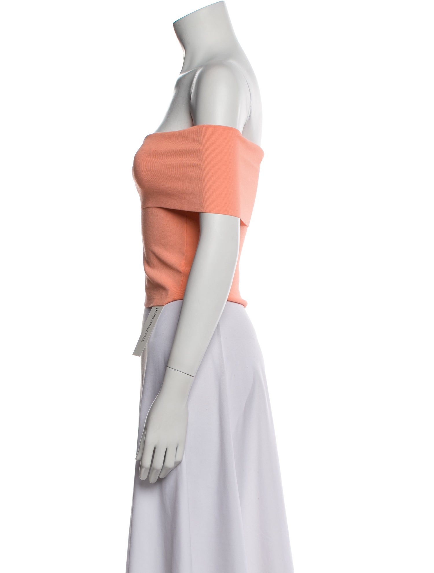 Alice + Olivia Square Neckline Short Sleeve Crop Top