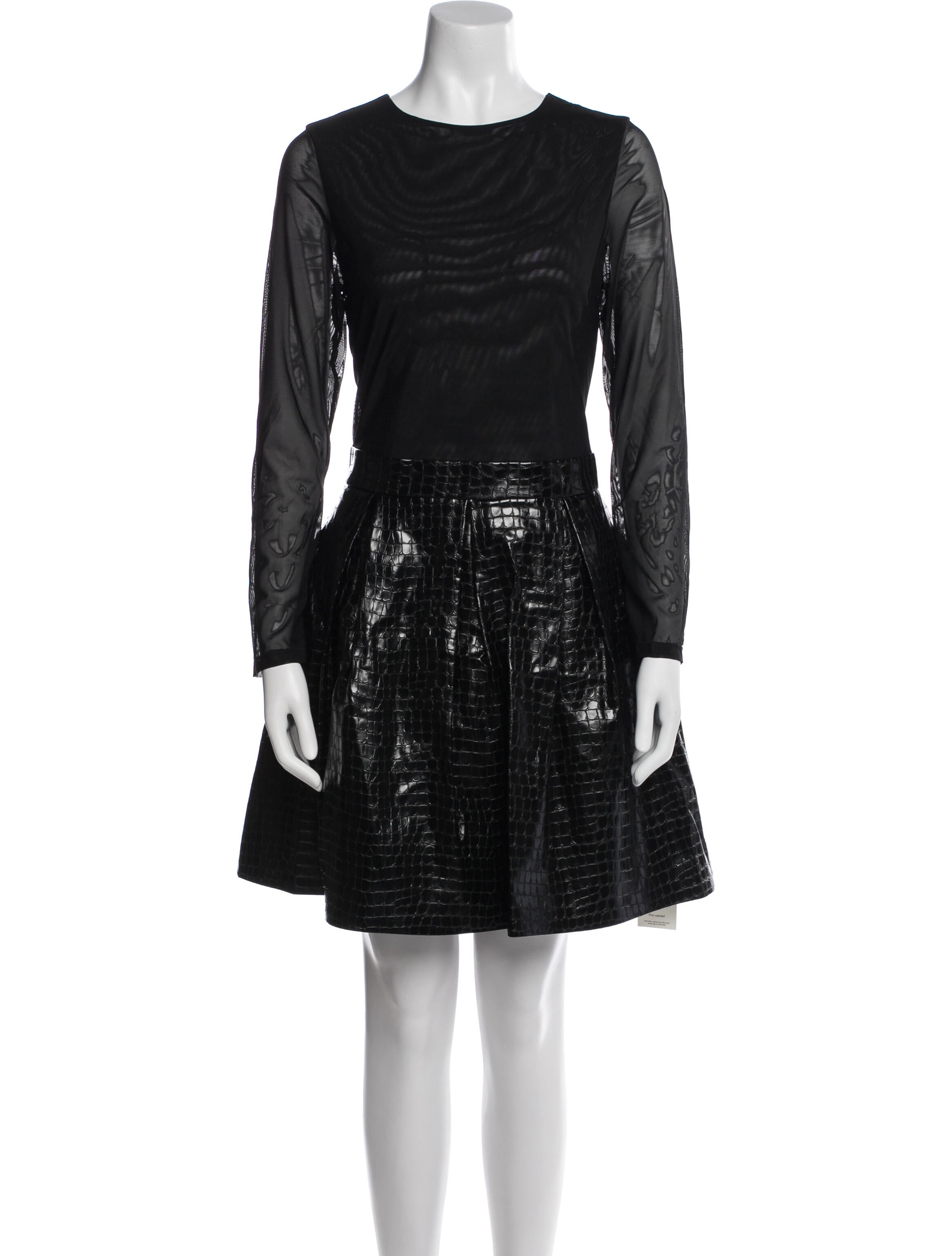 Alice + Olivia Bateau Neckline Mini Dress w/ Tags