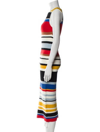 Alice + Olivia Striped Midi Length Dress