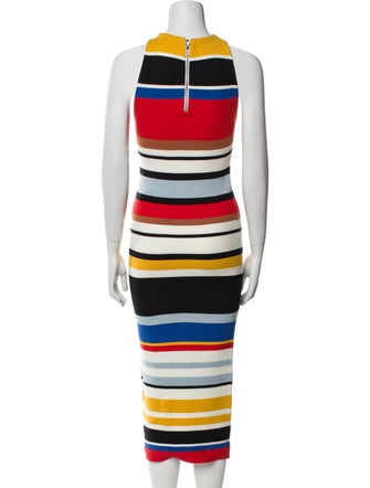 Alice + Olivia Striped Midi Length Dress