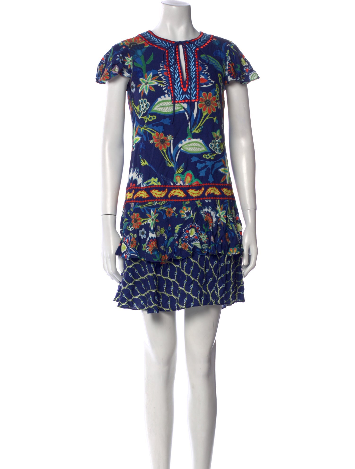 Alice + Olivia Printed Mini Dress w/ Tags