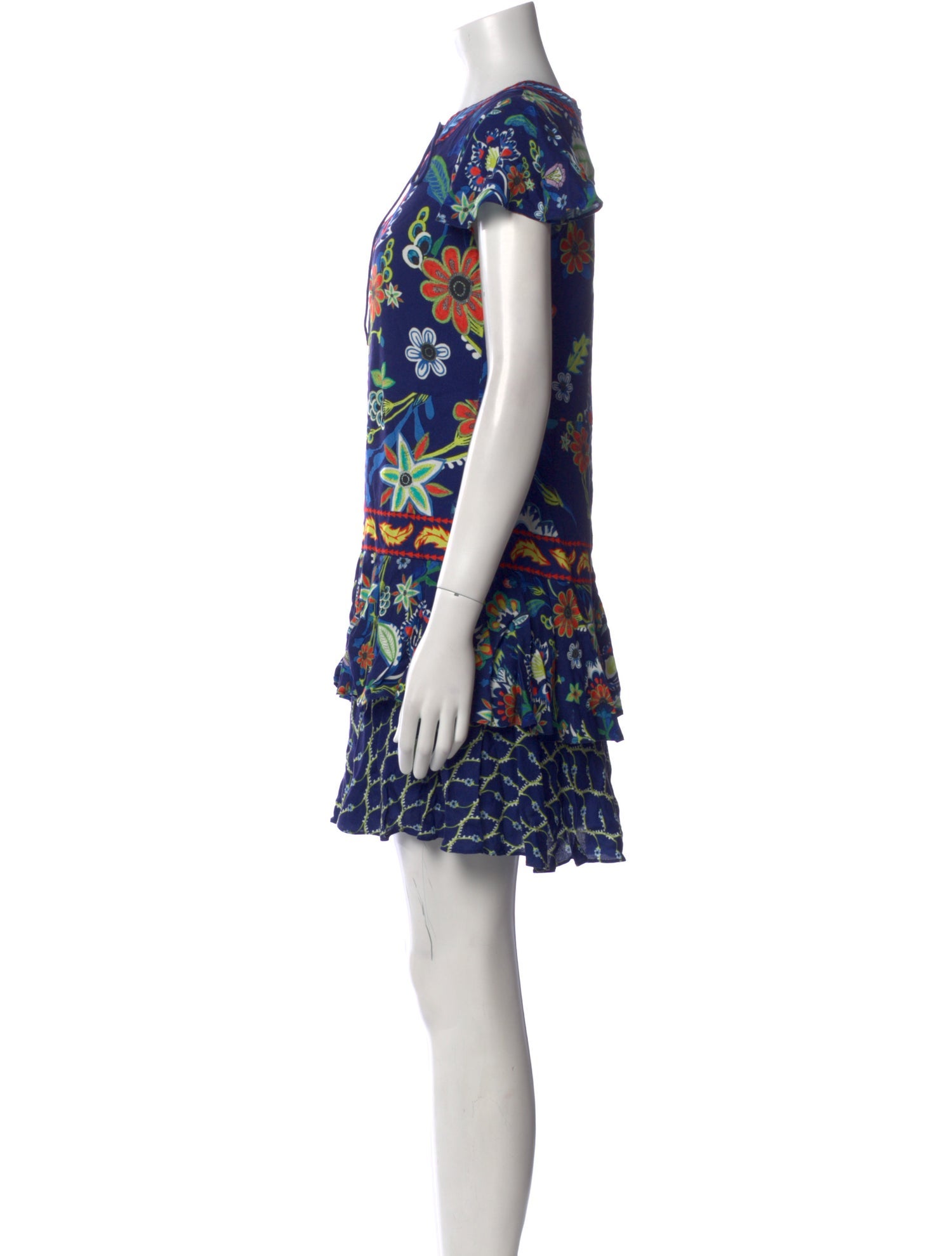 Alice + Olivia Printed Mini Dress w/ Tags