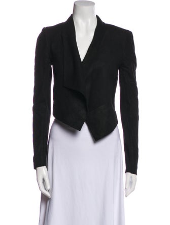 Alice + Olivia Leather Blazer