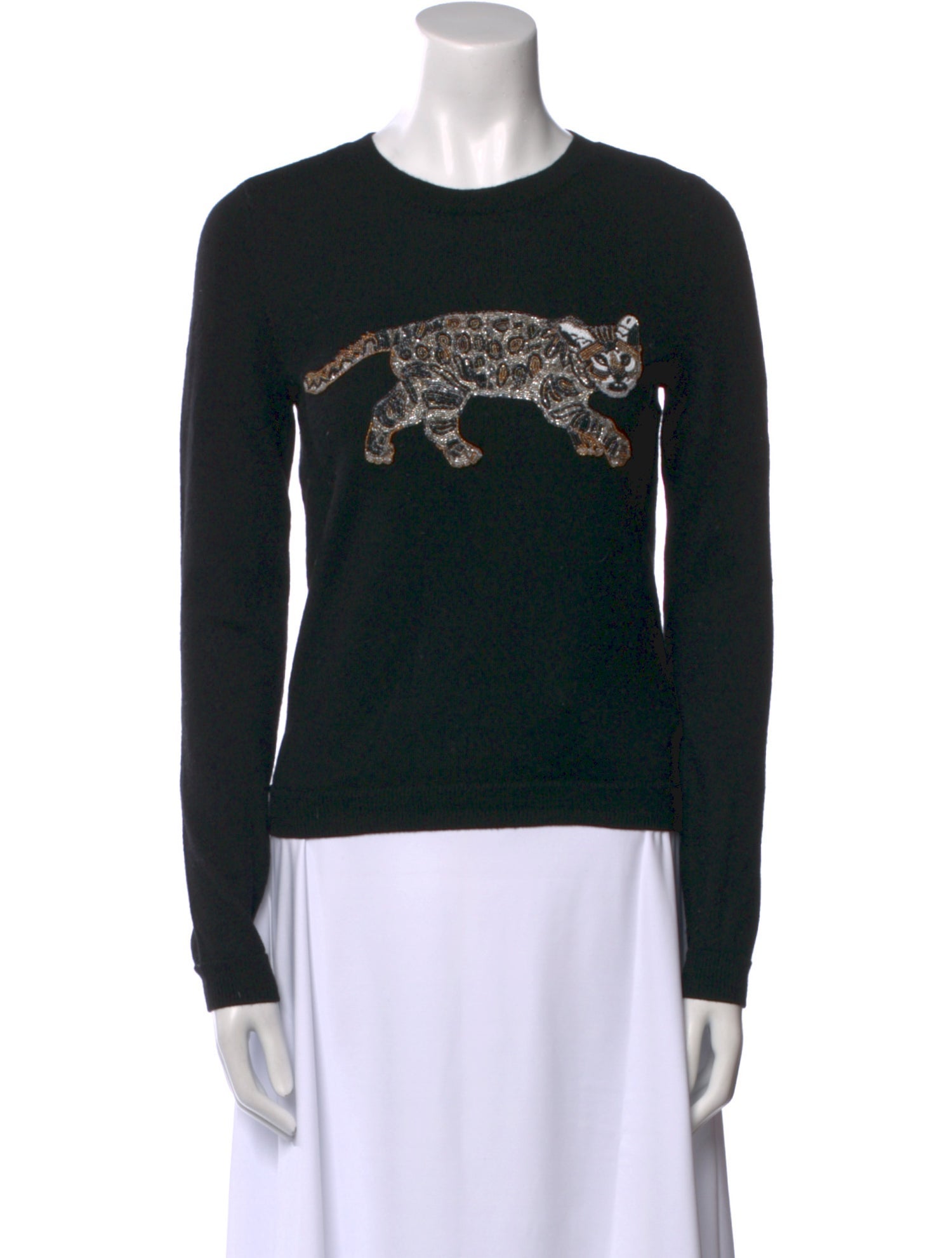 Alice + Olivia Wool Printed Sweater