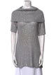 Alice + Olivia Cowl Neck Short Sleeve Tunic