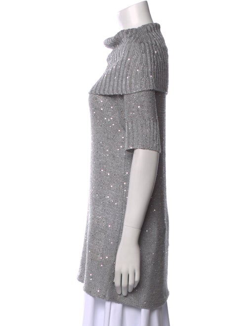 Alice + Olivia Cowl Neck Short Sleeve Tunic