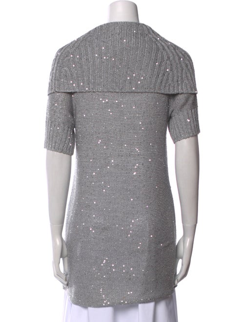 Alice + Olivia Cowl Neck Short Sleeve Tunic