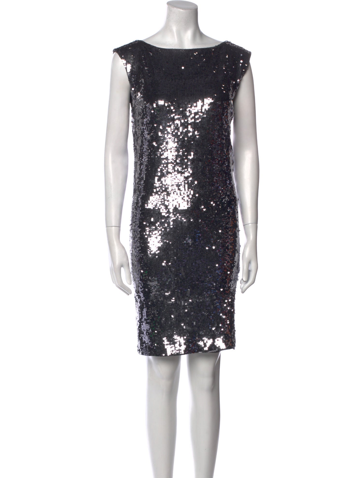 Alice + Olivia Bateau Neckline Mini Dress