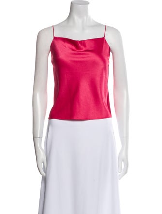 Alice + Olivia Square Neckline Sleeveless Crop Top