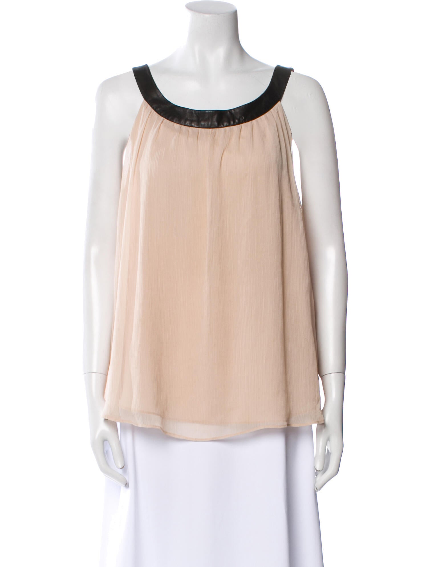 Alice + Olivia Scoop Neck Sleeveless Blouse