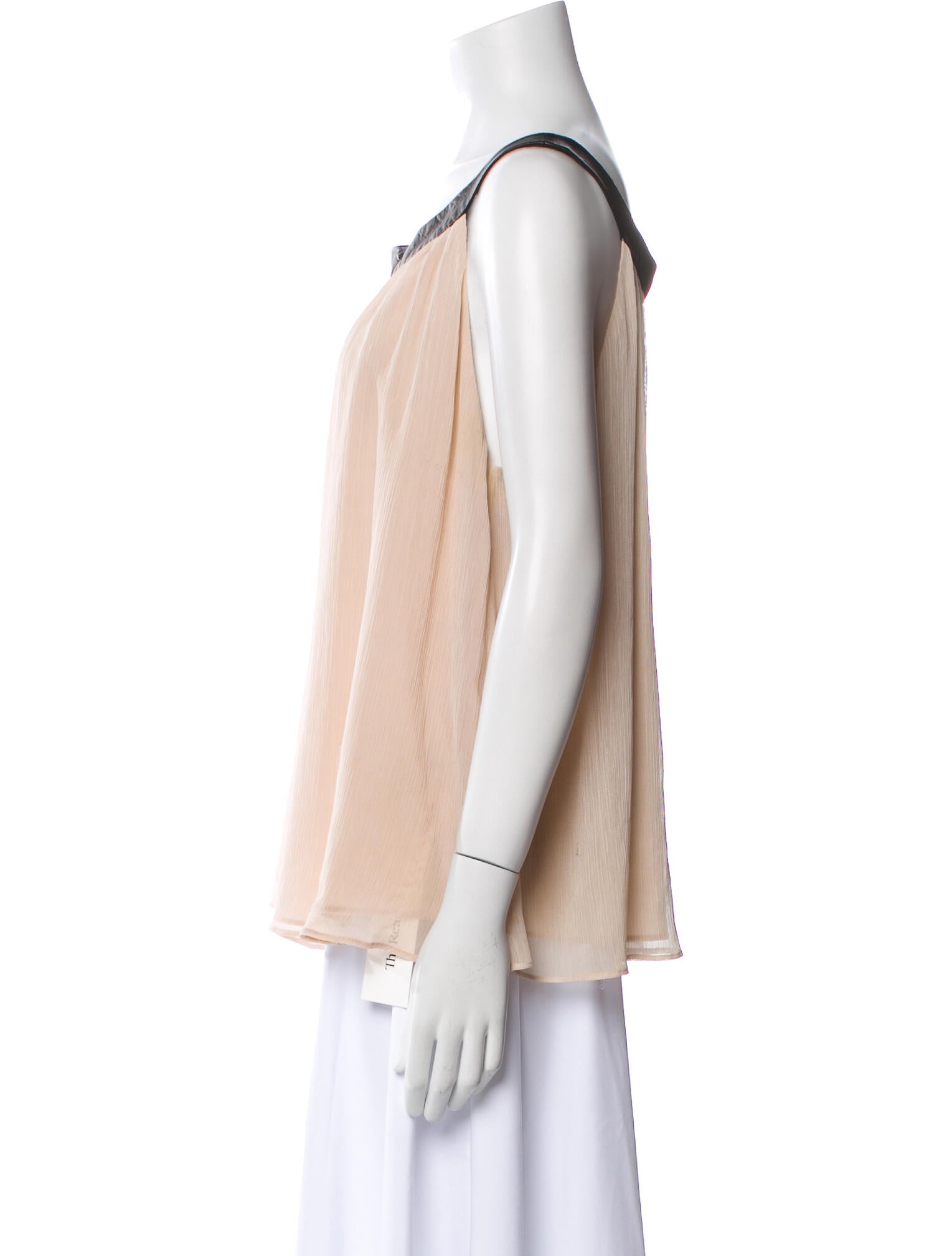 Alice + Olivia Scoop Neck Sleeveless Blouse