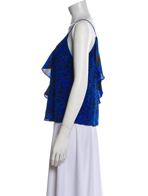 Alice + Olivia Silk Floral Print Top