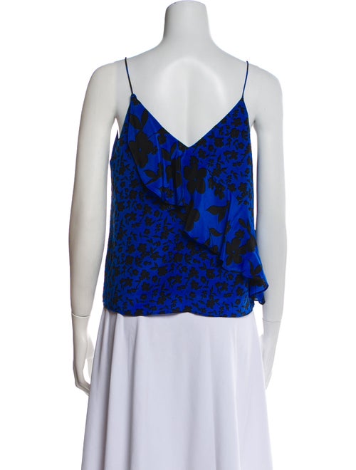 Alice + Olivia Silk Floral Print Top