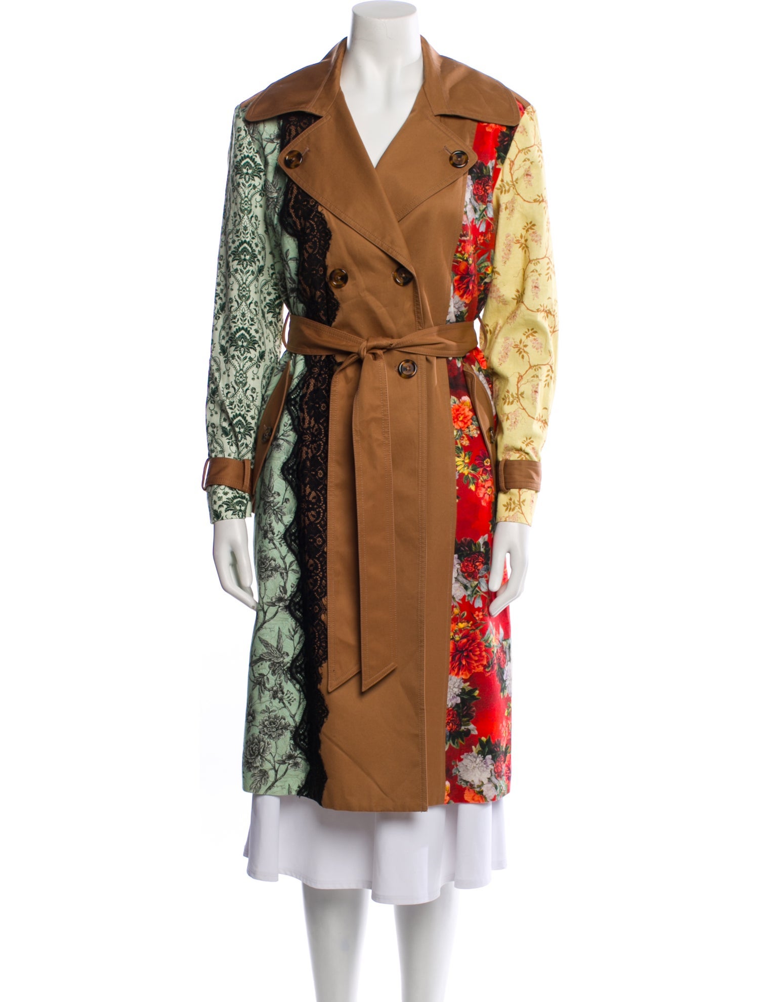 Alice + Olivia Floral Print Trench Coat w/ Tags
