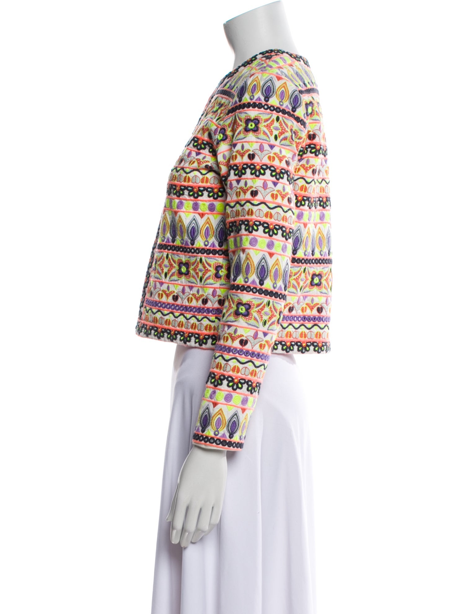 Alice + Olivia Printed Evening Jacket