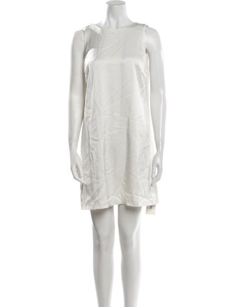 Alice + Olivia Bateau Neckline Mini Dress