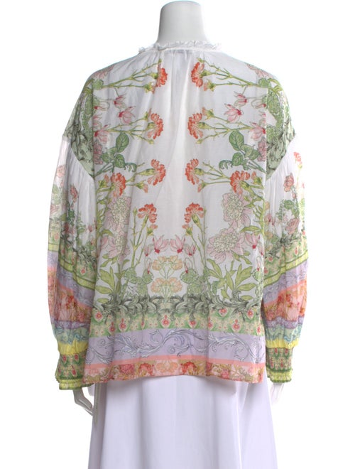 Alice + Olivia Floral Print Crew Neck Sweatshirt