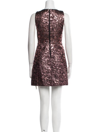 Alice + Olivia Bateau Neckline Mini Dress