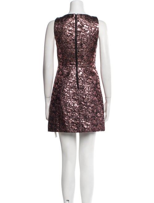 Alice + Olivia Bateau Neckline Mini Dress