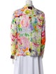Alice + Olivia Silk Floral Print Blouse