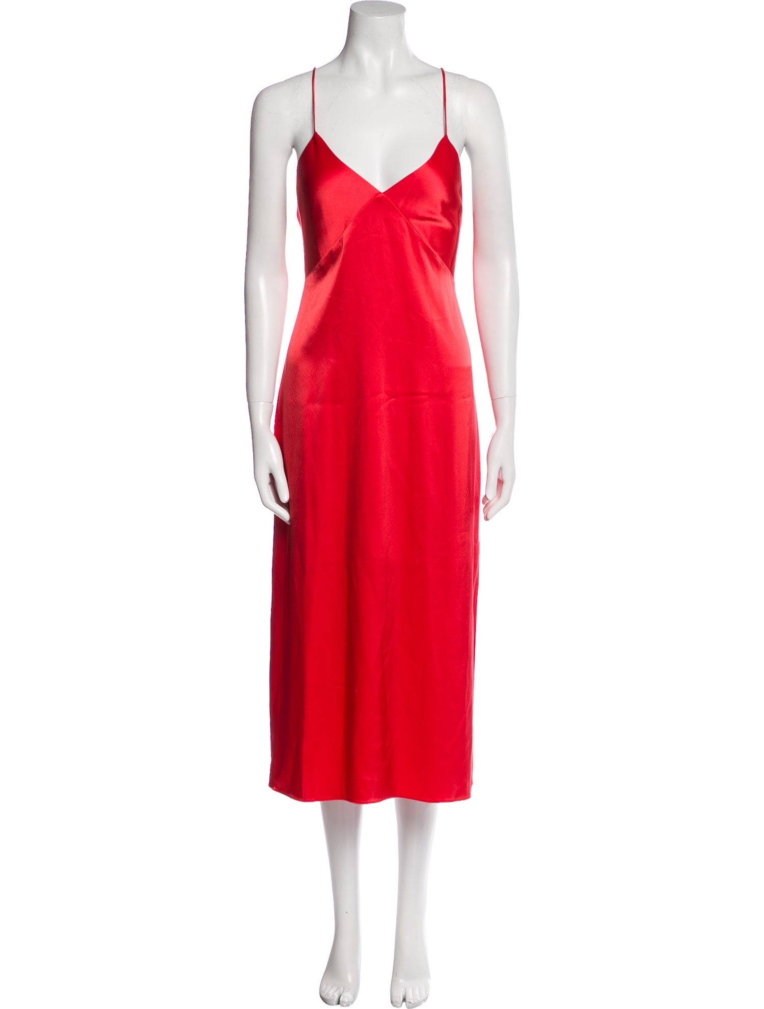 Alice + Olivia V-Neck Midi Length Dress