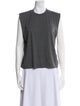 Alice + Olivia Crew Neck Sleeveless Top