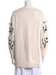 Alice + Olivia Printed V-Neck Sweater