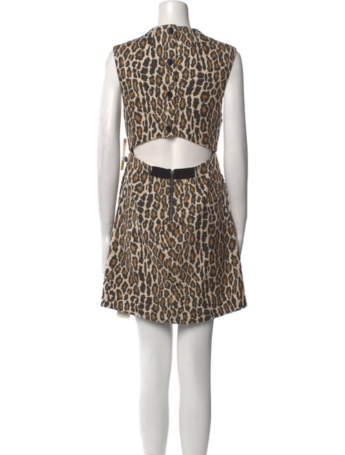 Alice + Olivia Animal Print Mini Dress