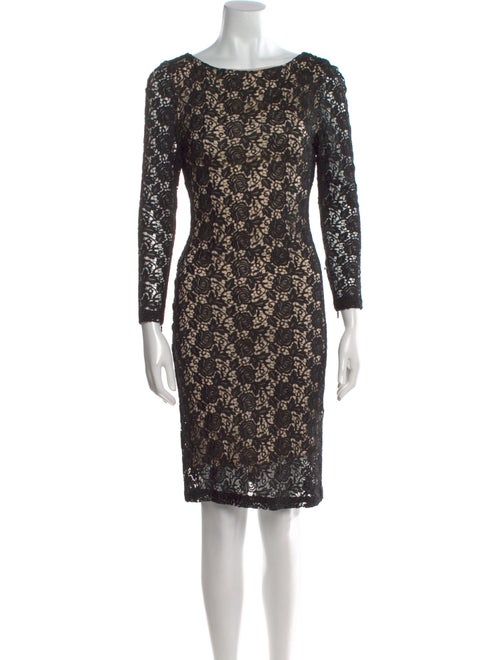 Alice + Olivia Lace Pattern Knee-Length Dress