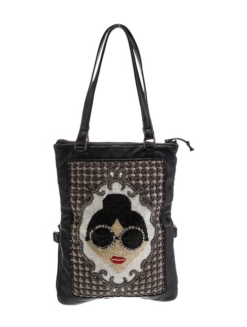 Alice + Olivia Leather Top Handle Bag