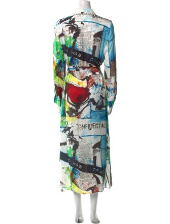 Alice + Olivia Printed Long Dress