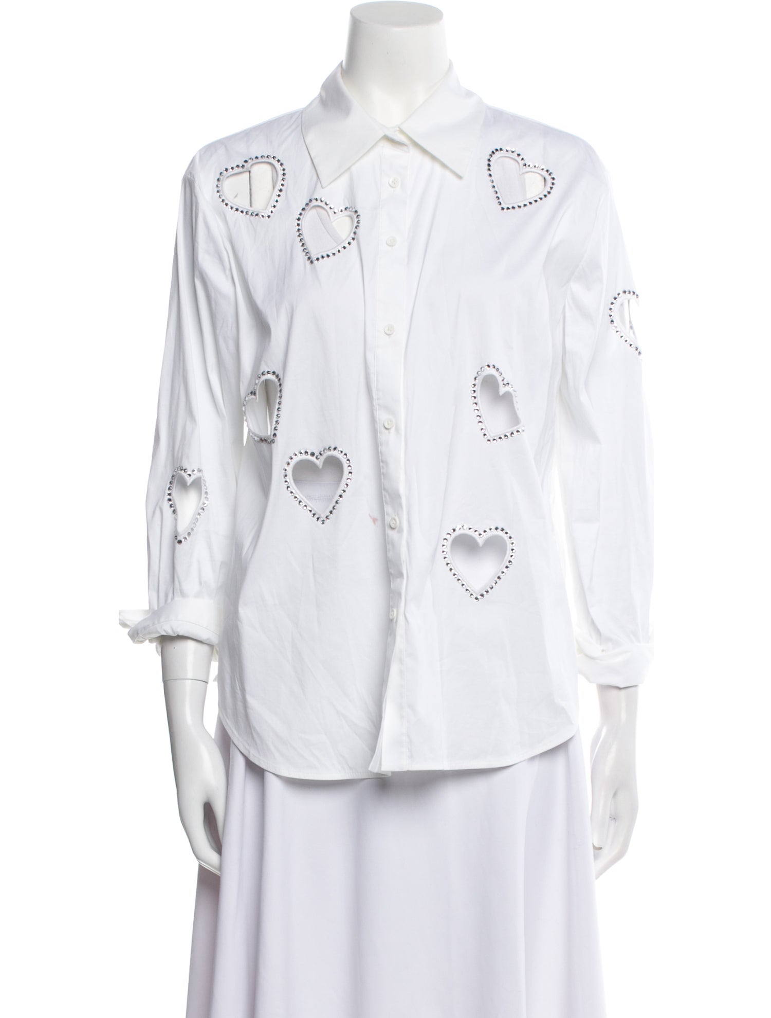 Alice + Olivia Printed Three-Quarter Sleeve Button-Up Top w/ Tags