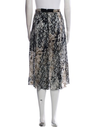 Alice + Olivia Animal Print Midi Length Skirt
