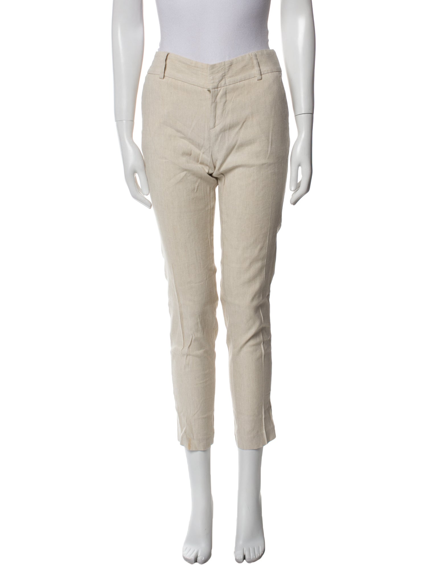 Alice + Olivia Linen Skinny Leg Pants